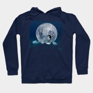 Skiing Freestyle - Blue Moon Hoodie